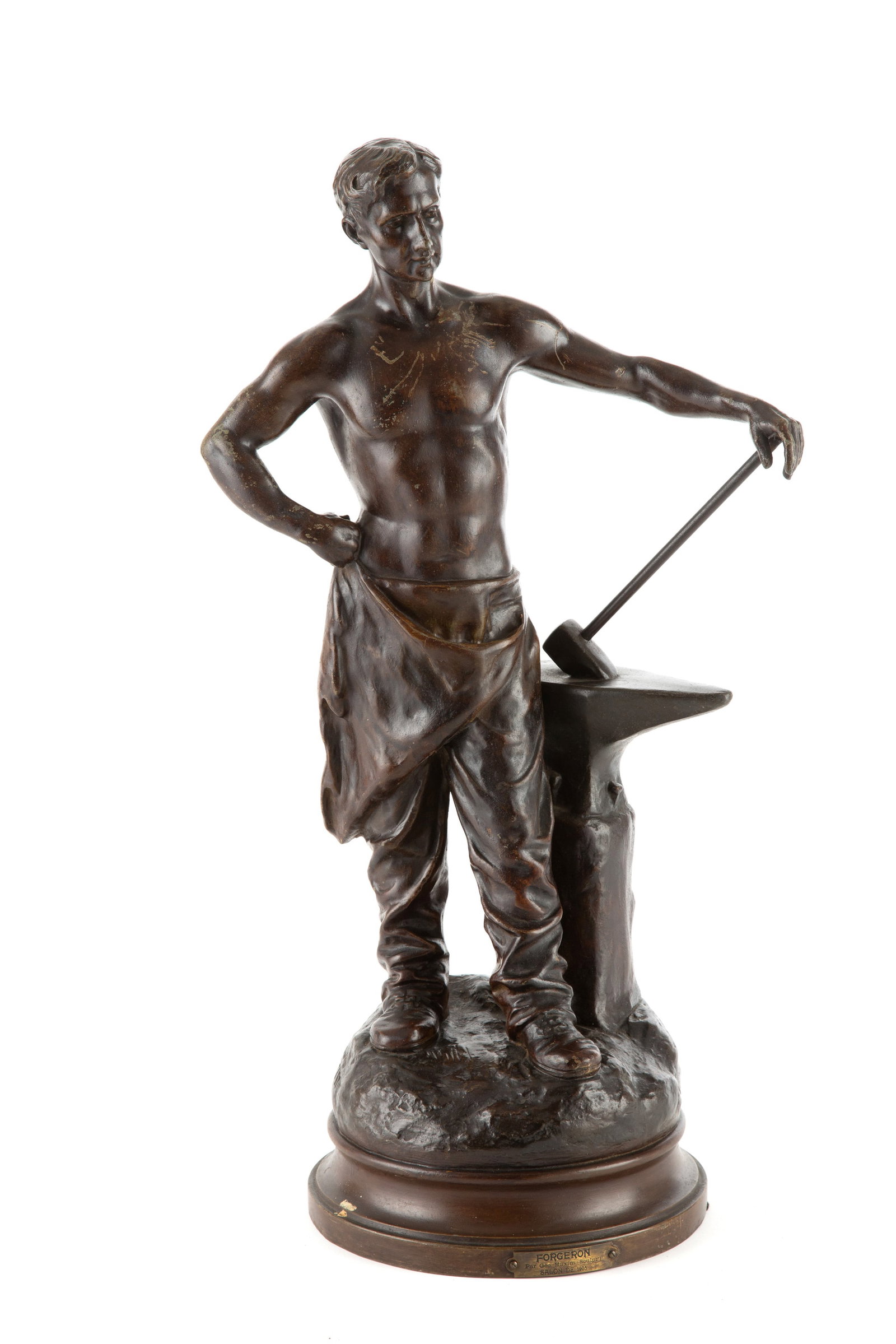 GEORGES MAXIM. Scultura "FORGIATORE" (1 of 5)