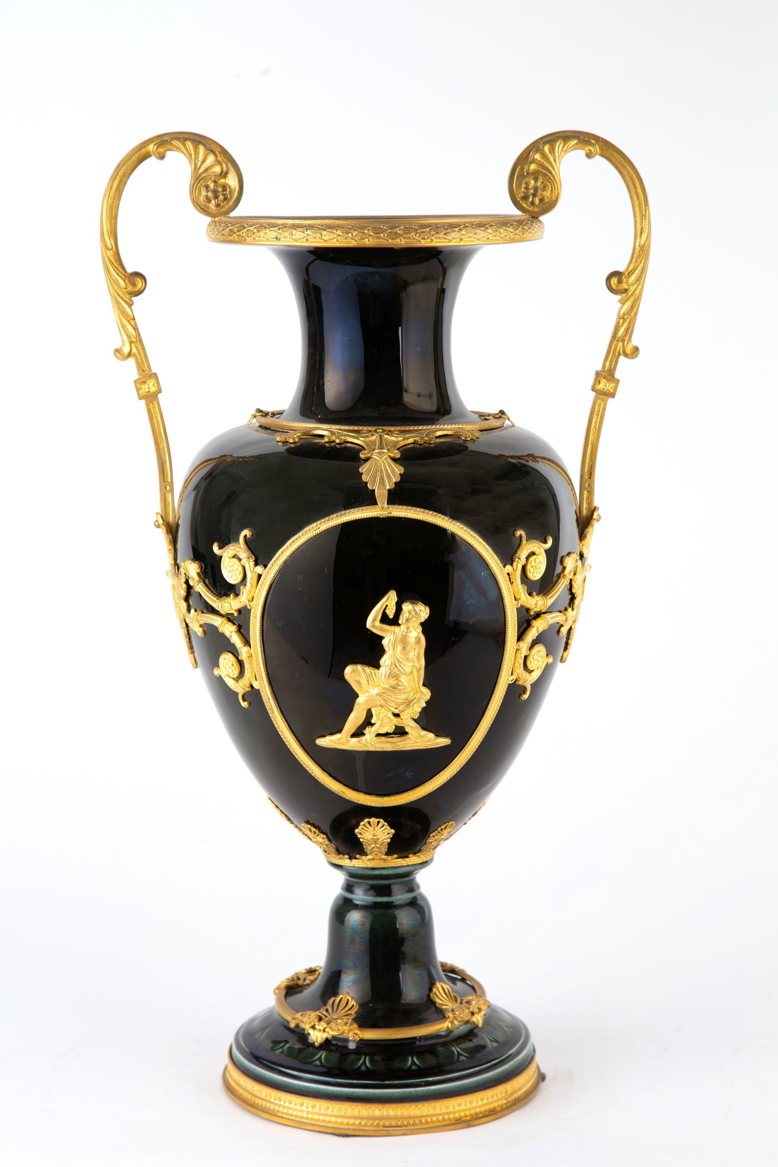 Ceramic vase with bronzes (1 of 3)