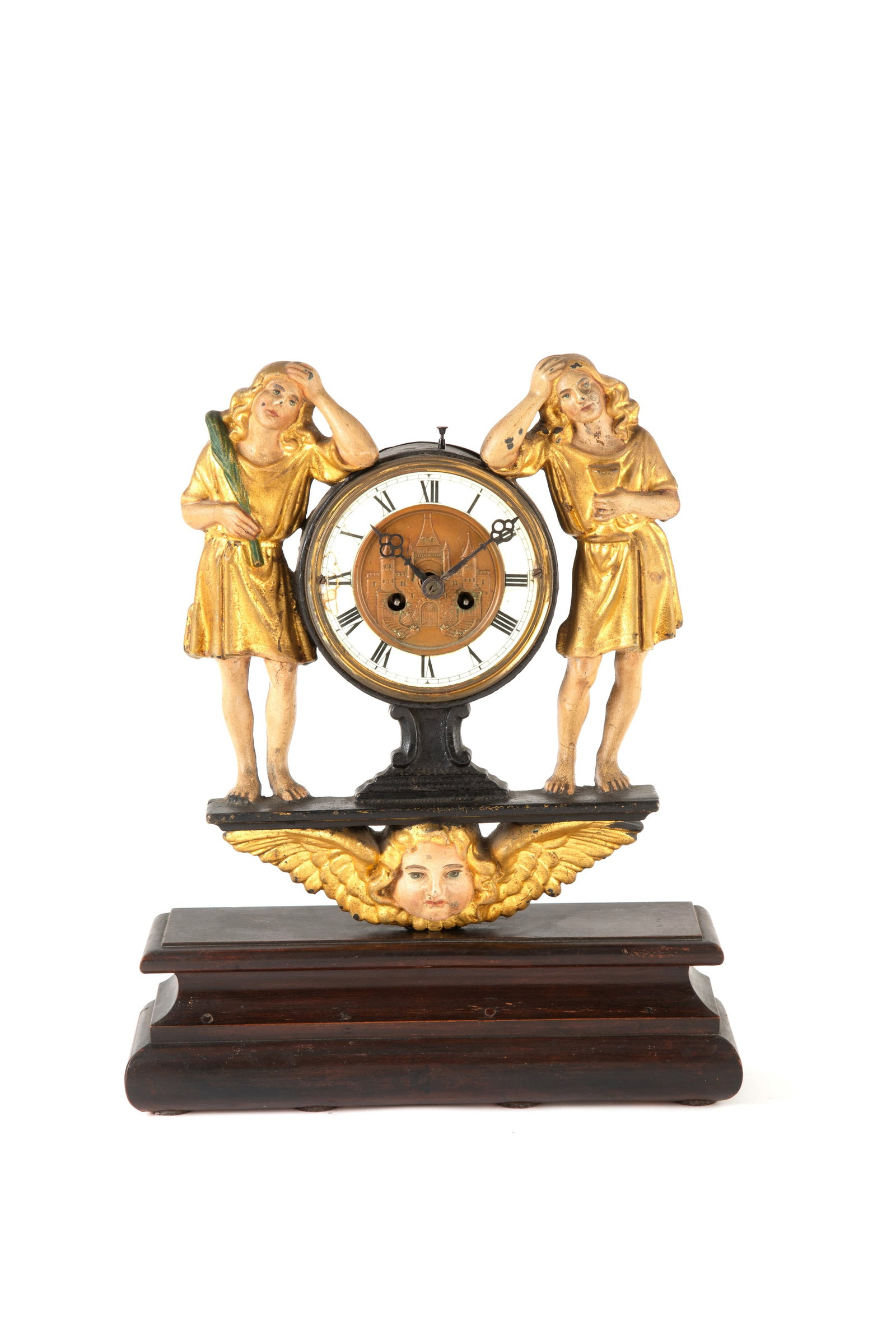Painted cast iron clock (1 of 6)