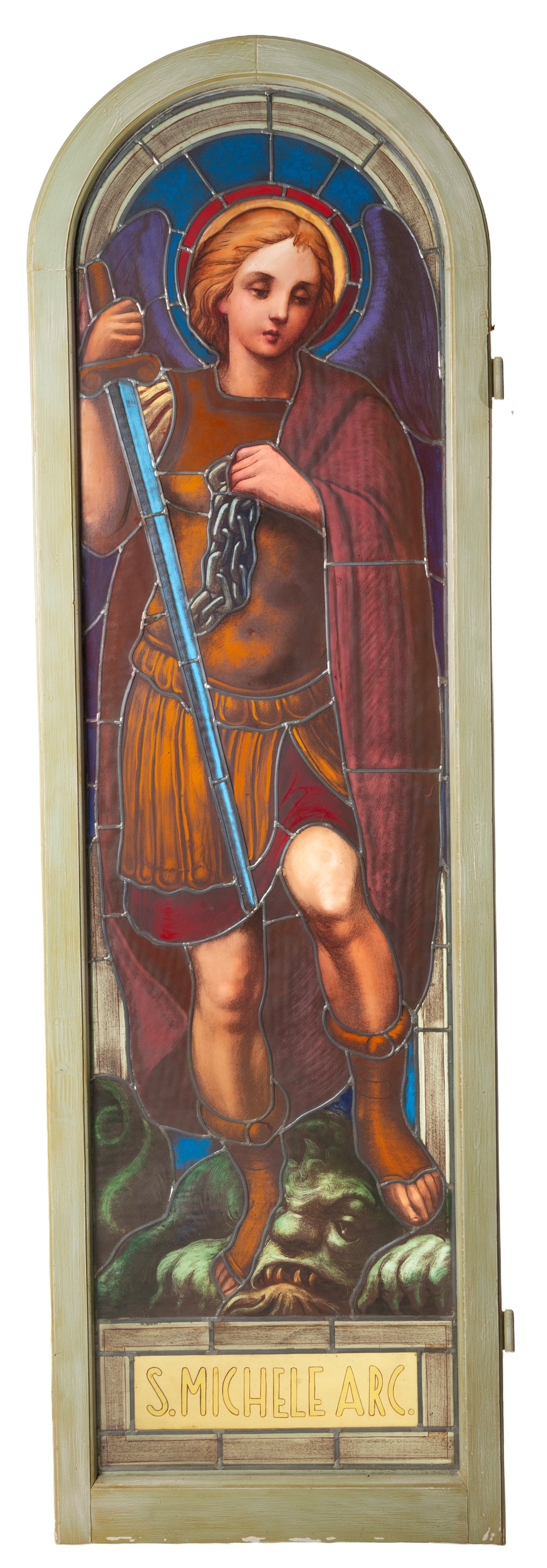 Stained glass window "SAINT MICHAEL THE ARCHANGEL" (1 of 4)