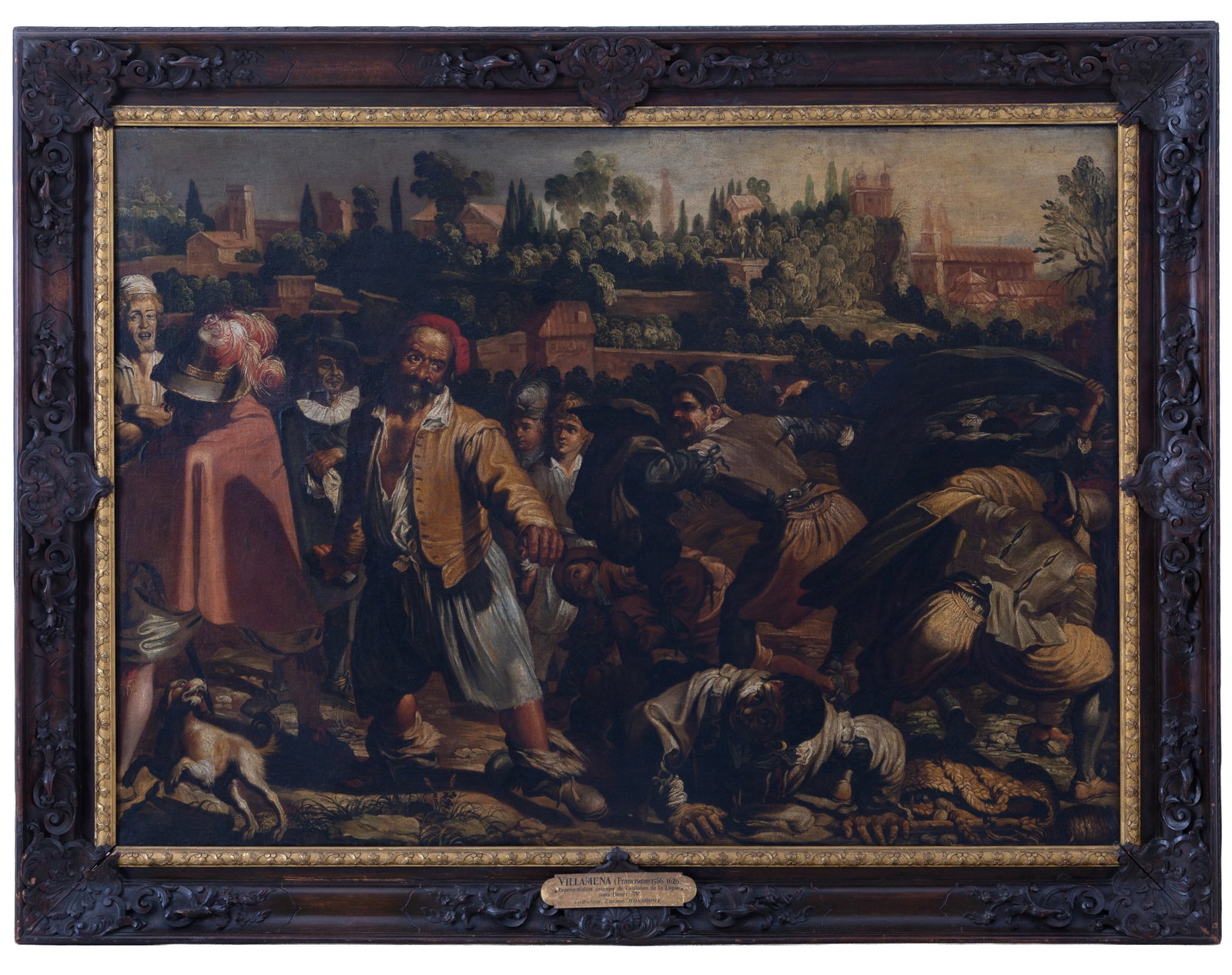 FRANCESCO VILLAMENA (attr.). Dipinto "LA RISSA DI BRUTTOBUONO" (1 of 10)