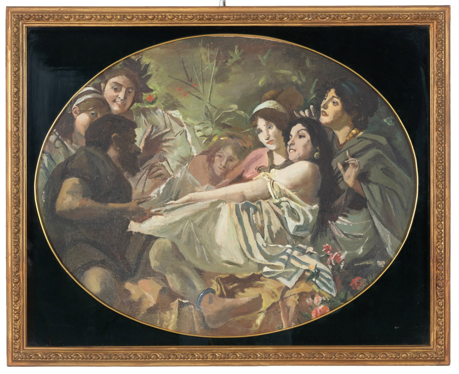 Dipinto ovale "PERSONAGGI" (1 of 2)
