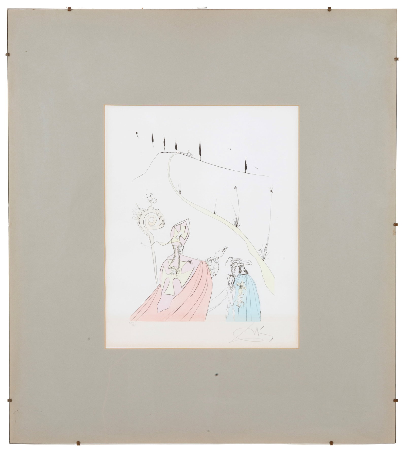 SALVADOR DALI'. Litografia "IL SACRO AMORE DI GALA" (1 of 3)
