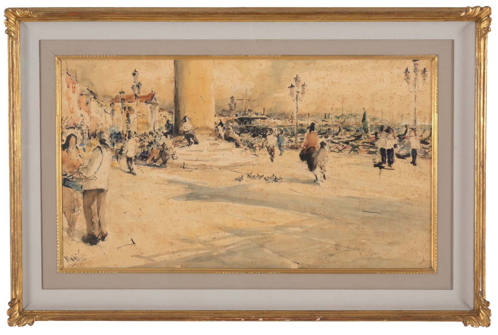 Watercolor "GLIMPSE OF VENICE" (1 of 3)
