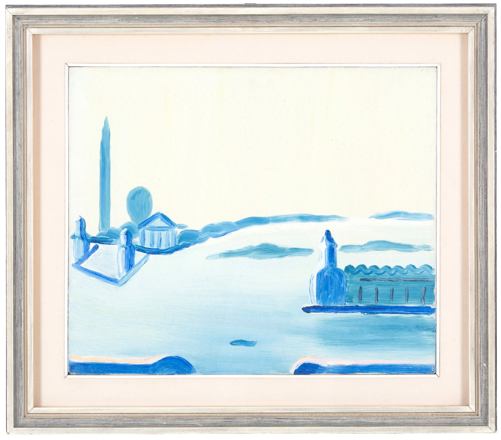 VIRGILIO GUIDI. Dipinto "BACINO S. MARCO, VENEZIA" (1 of 4)