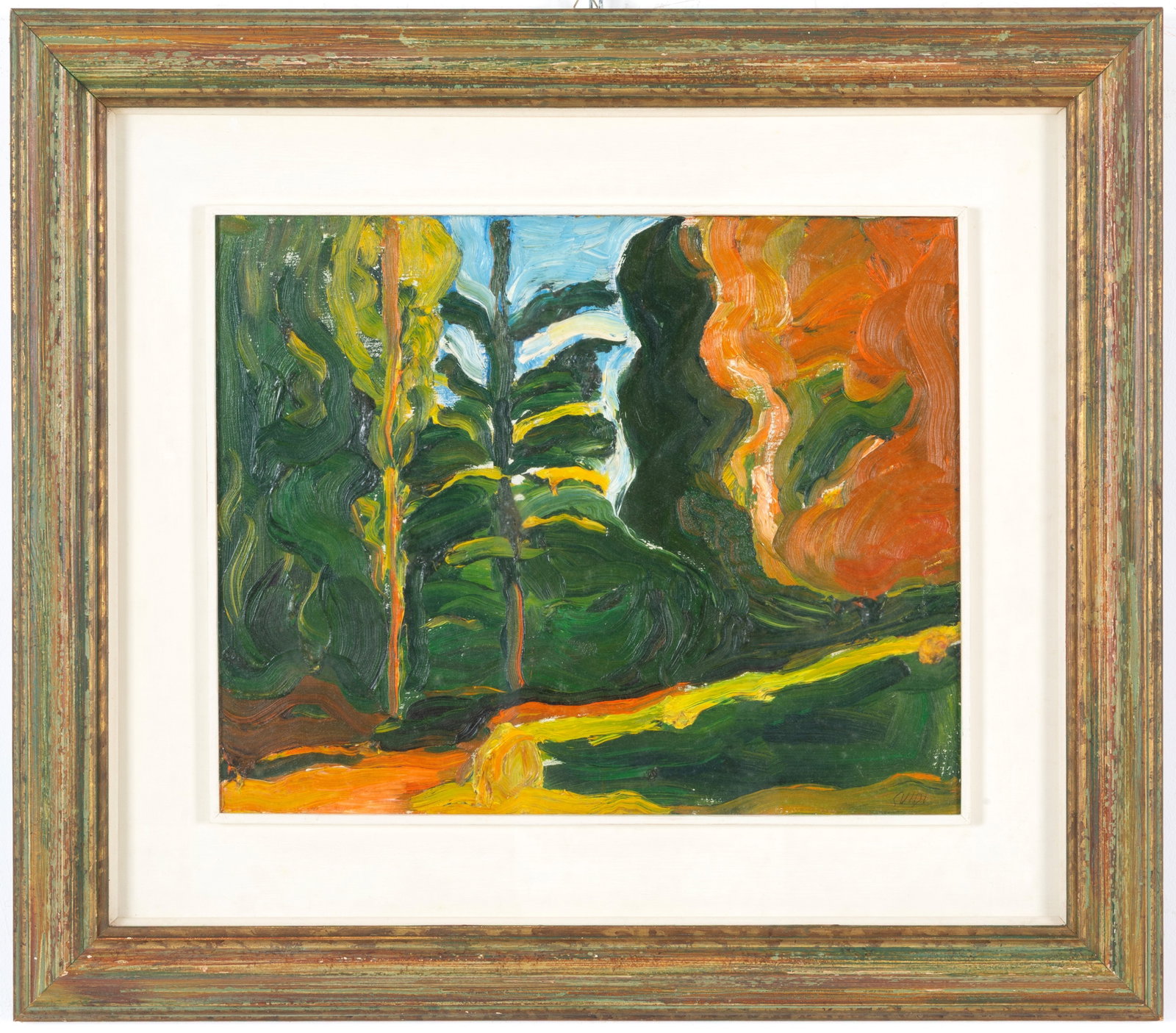 VIRGILIO GUIDI. Dipinto "TERRACINA" (1 of 4)