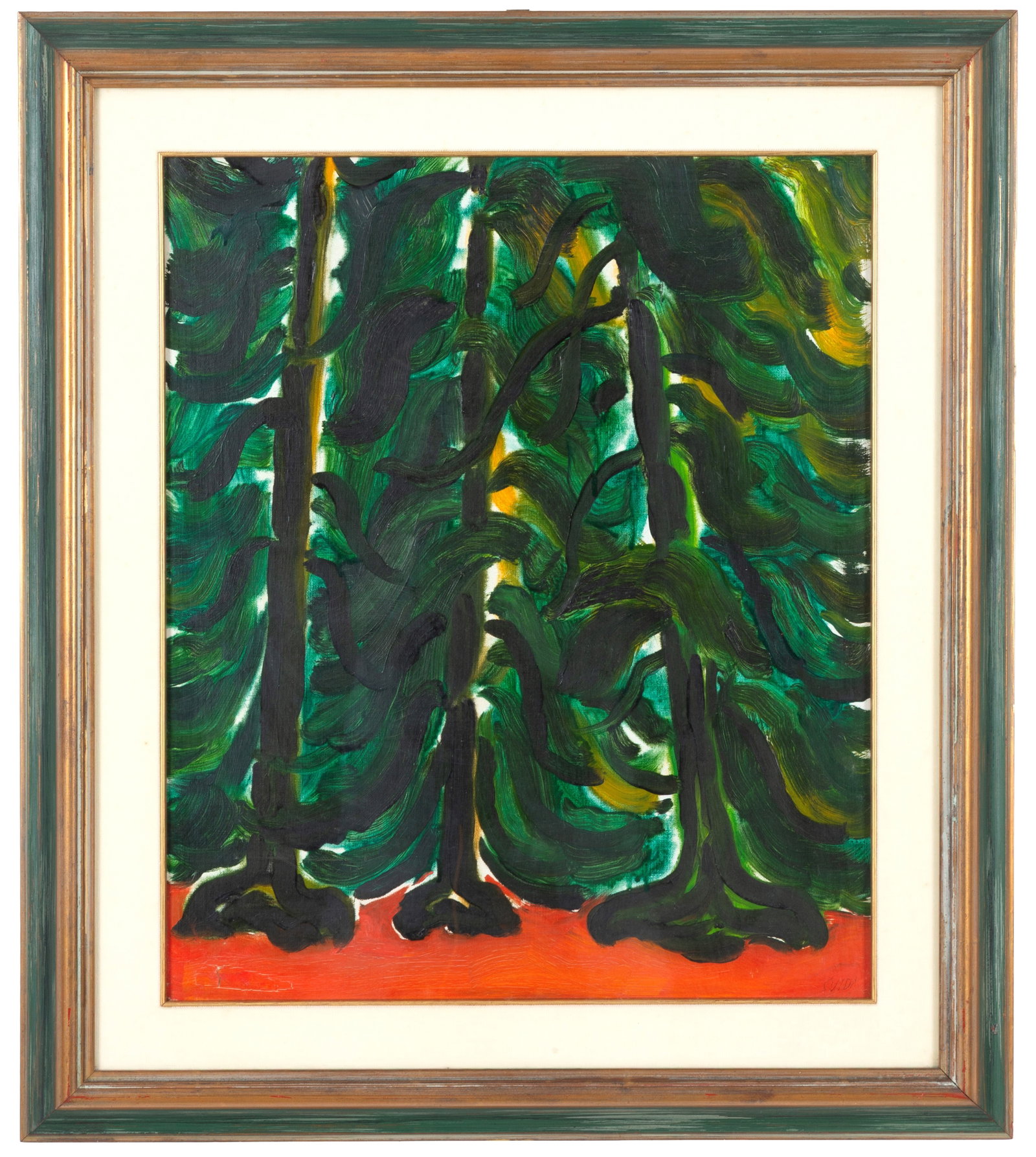 VIRGILIO GUIDI. Dipinto "GLI ALBERI" (1 of 4)