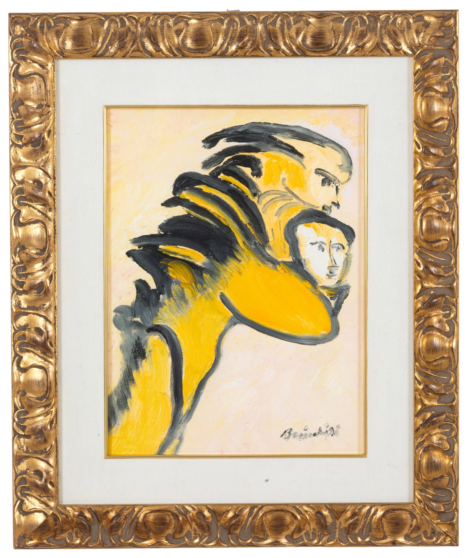 REMO BRINDISI. Painting "FACES" (1 of 4)