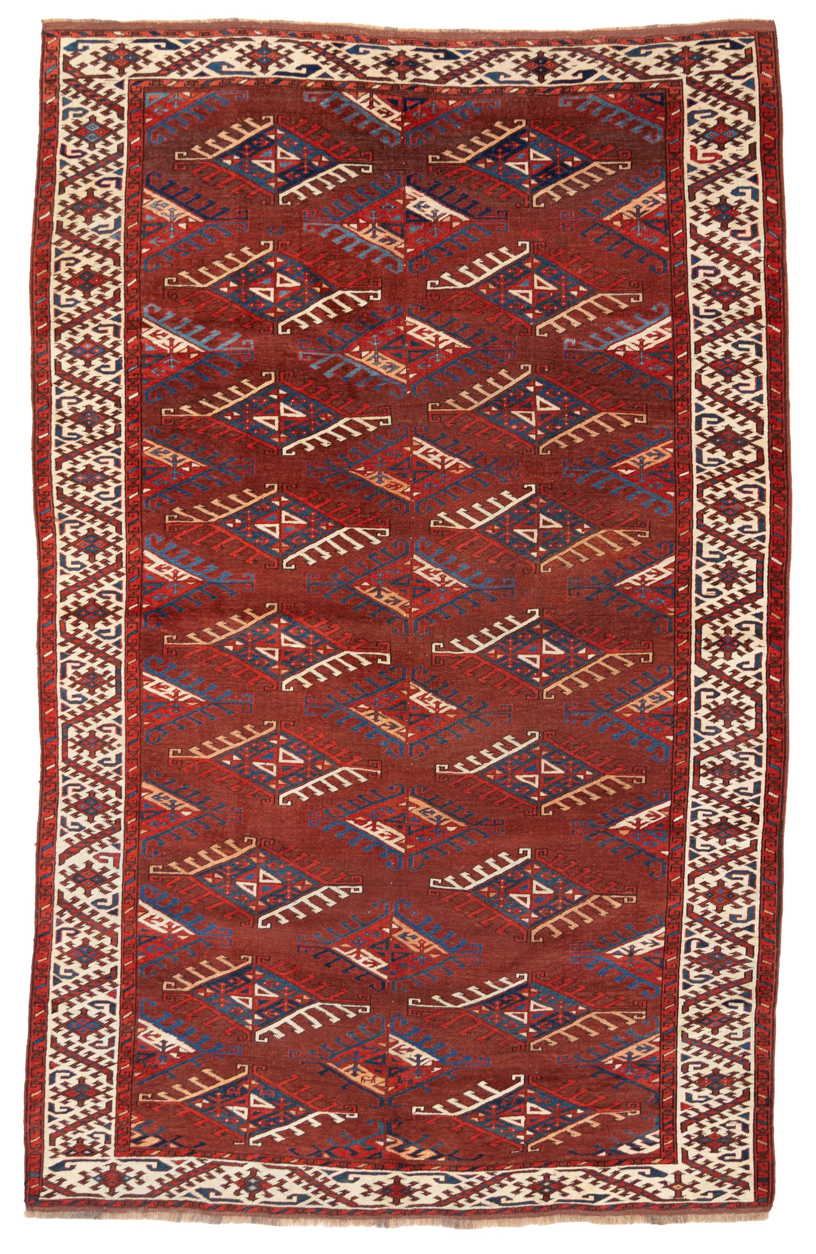 Yomut main carpet. Turkestan occidentale (1 of 6)