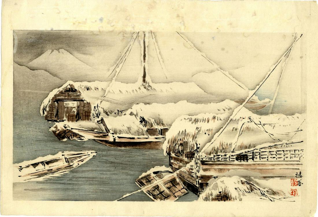 Japanese Woodblock Prints Takeuchi, Seiho 1862-1942, (1 of 1)