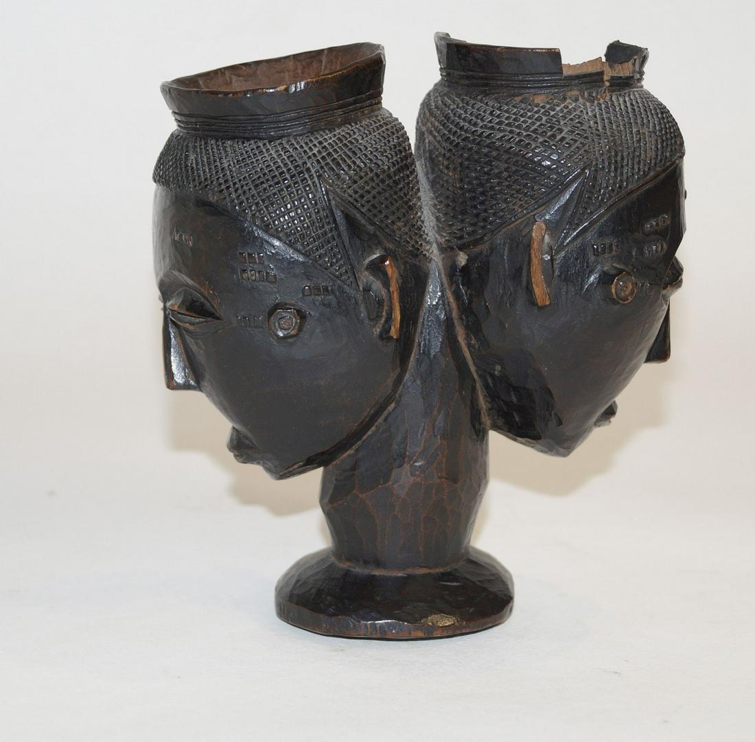 African Art  , Ritual drinking cup, in Congo Cuba style (1 of 1)