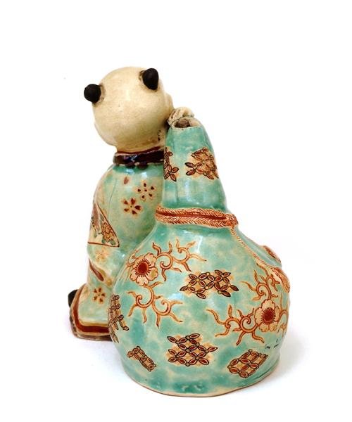 Meiji Japanese Satsuma Boy Figurine Teapot - 4