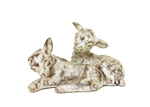 Denmark Michael Andersen Pottery Lamb 4672: Denmark Michael Andersen Pottery Lamb 4672 Marked "M.A.&S." Size: It is 3.3 inches (8.5 cm) tall by 6 inches (15 cm) wide.