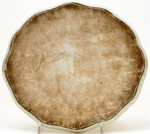 Old Chinese Famille Rose Landscape Tea Plate - 4