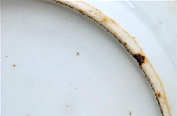 19C Chinese Export Rose Medallion Butterfly Plate - 7