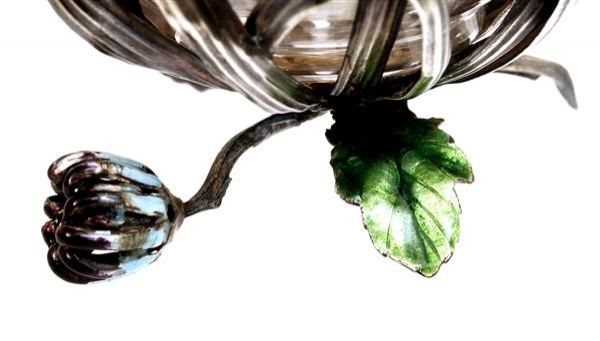 Japanese Enamel Silver Salt Pepper Chrysanthemum - 3