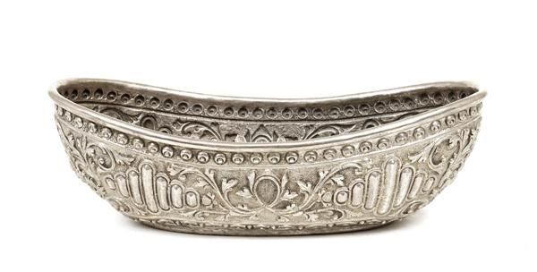 Old Tibetan Tibet Repousse Silver Bowl Yamantaka