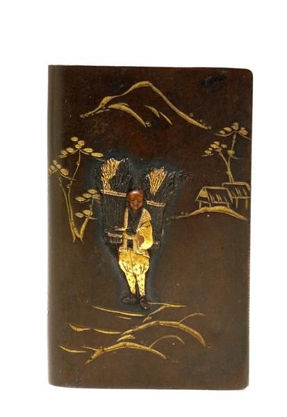 Japanese Mixed Metal Komai Match Safe Figurine - 4