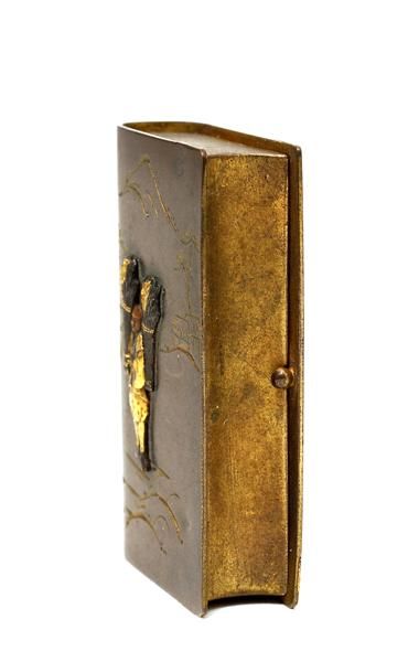 Japanese Mixed Metal Komai Match Safe Figurine - 6