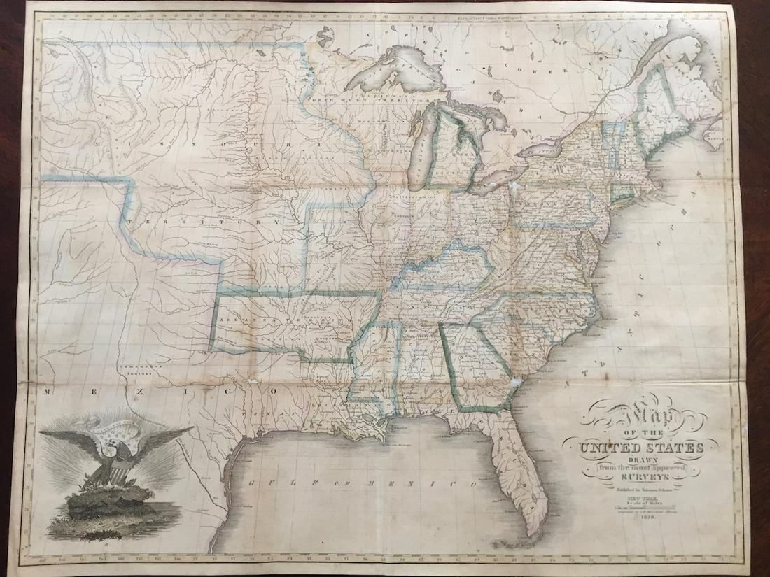 1826 Map of the United States Drawn from the Most Dec 17, 2019 New