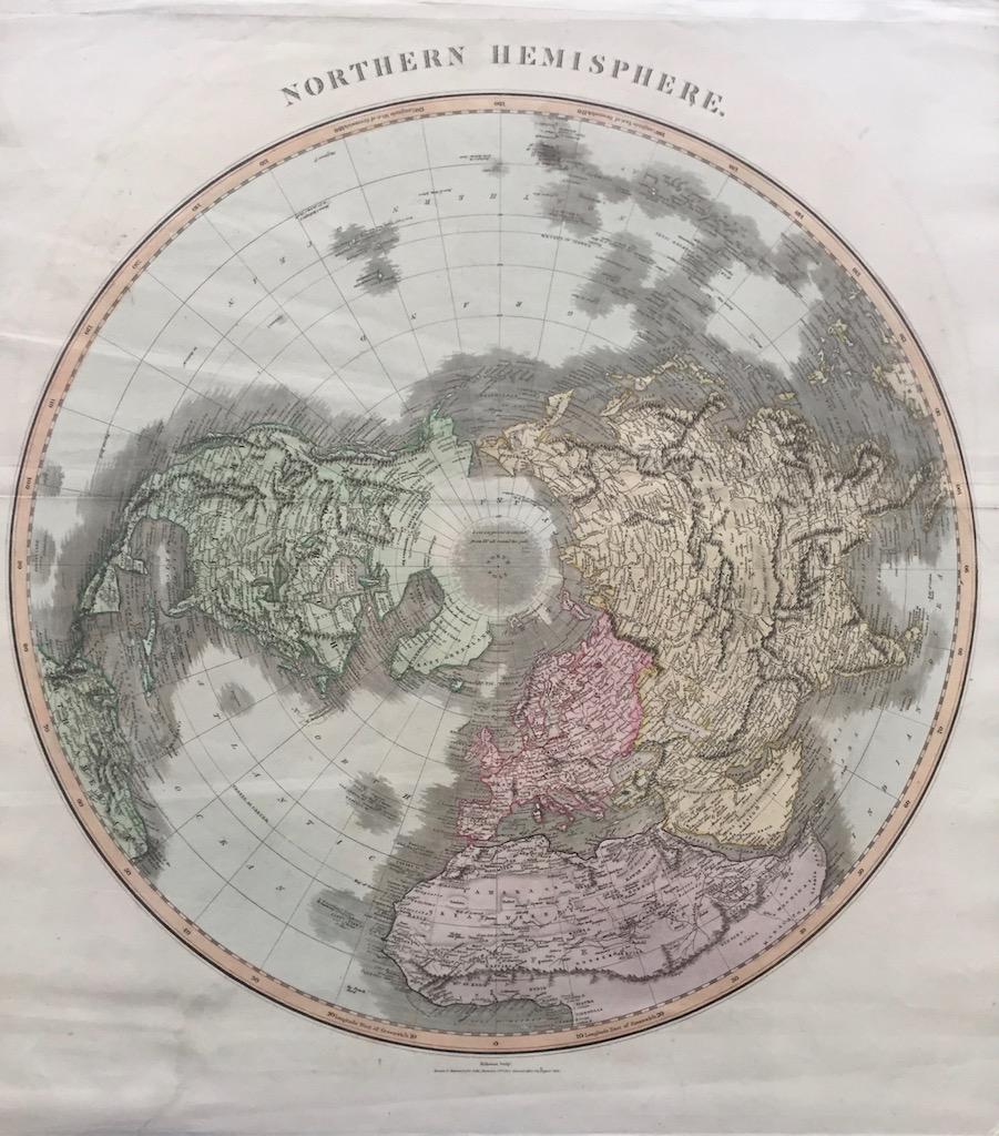 1817 Northern Hemisphere Map: 1817, Edinburgh by John Thomson