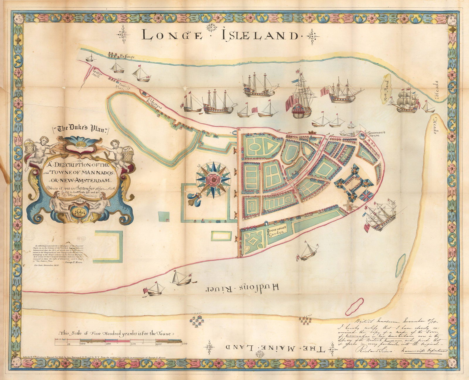 1664 / 1859 "The Duke's Plan" A Description of (1 of 1)