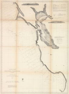 Pacific Coast, Point Pinos to Bodega Head, 1866: Pacific Coast, Point Pinos to Bodega Head, 1866. A large map of the greater San Francisco Bay area, from the Survey of the Coast of the United States in 1862. Depths and topography are marked