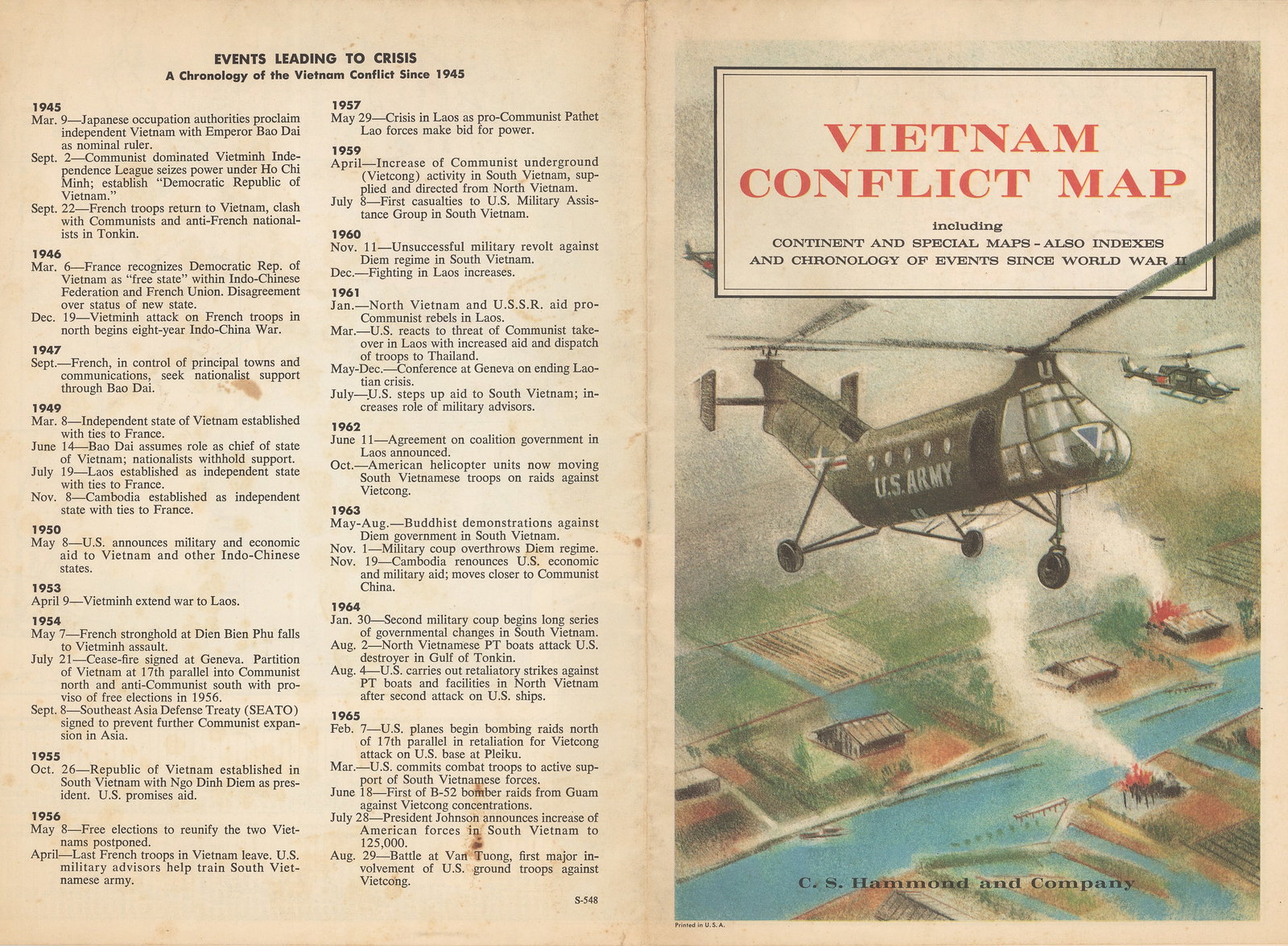 Vietnam Conflict Map (1 of 4)