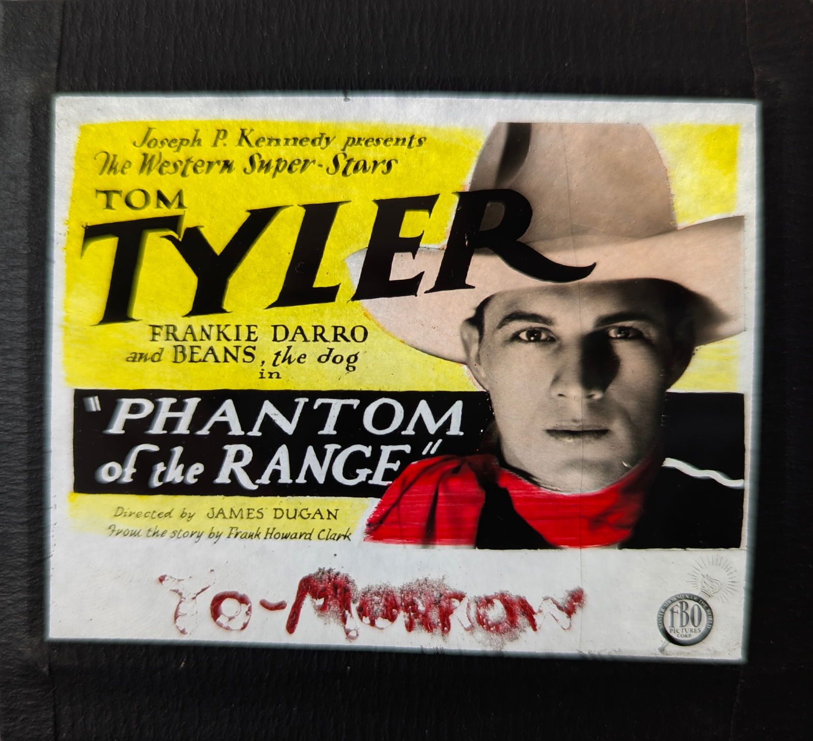 Magic Lantern Movie Slide: Phantom of the Range, 1928 (1 of 1)