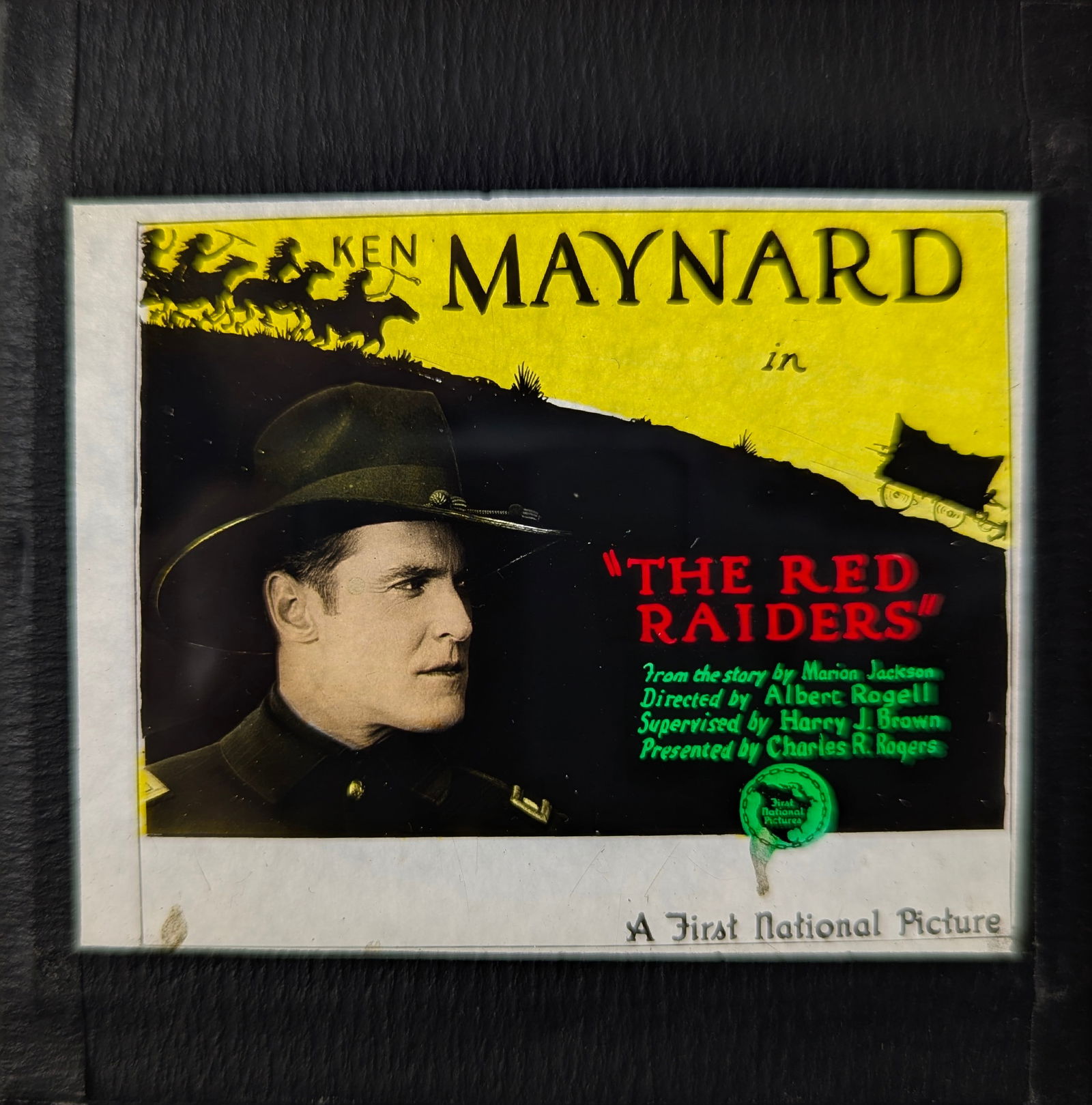 Magic Lantern Movie Slide: The Red Raiders, 1927 (1 of 1)