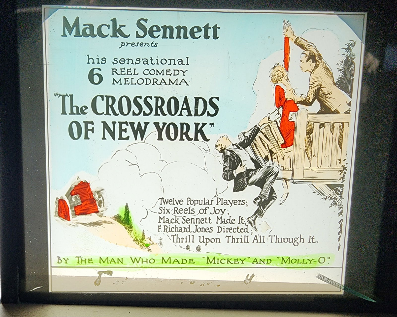 Magic Lantern Movie Slide: The Crossroads of New York, 1922 (1 of 1)