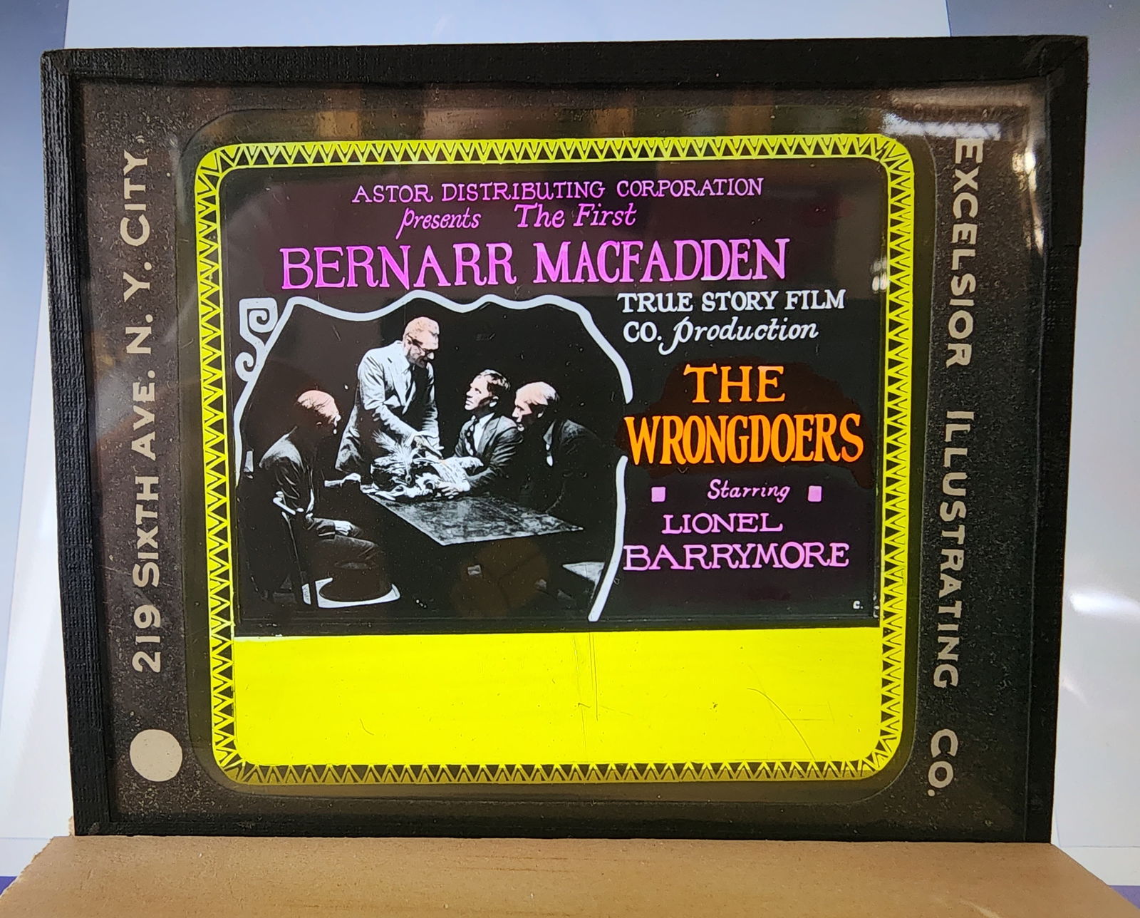 Magic Lantern Movie Slide: The Wrongdoers, 1925 (1 of 1)