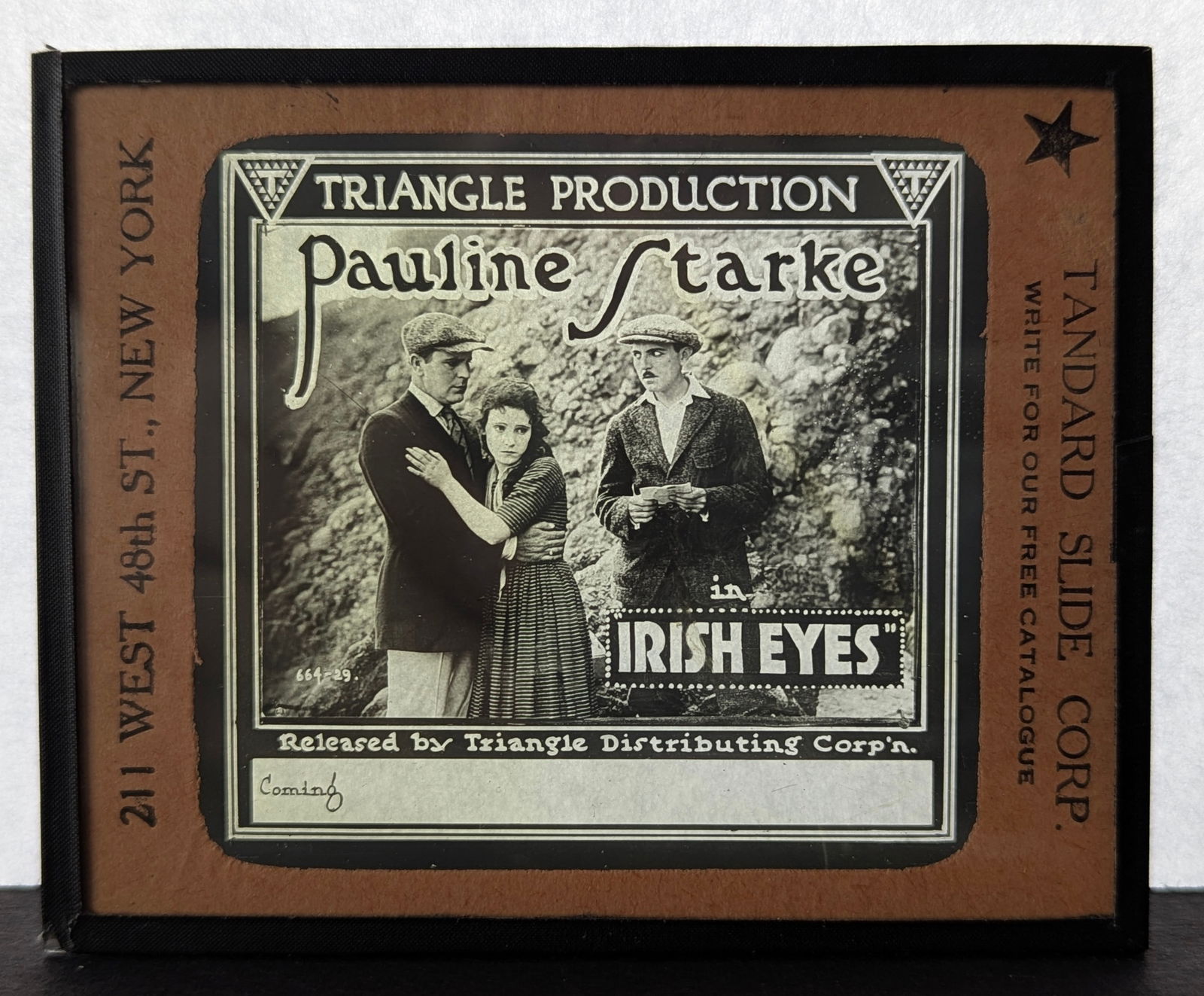 Magic Lantern Movie Slide: Irish Eyes, 1918 (1 of 1)