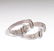 A PAIR OF SILVER BRACELETS