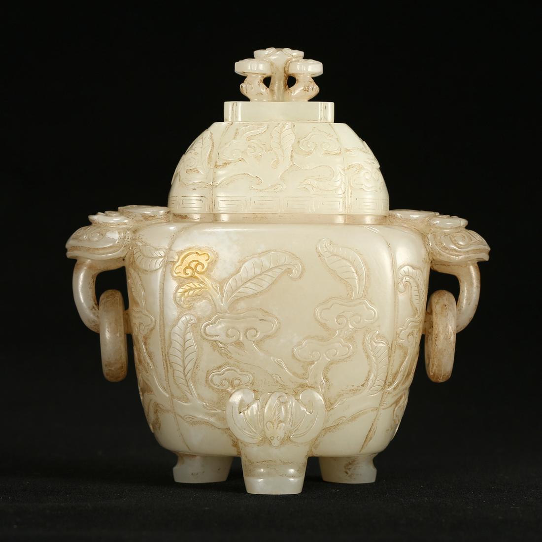 A WHITE JADE INCENSE BURNER (1 of 7)