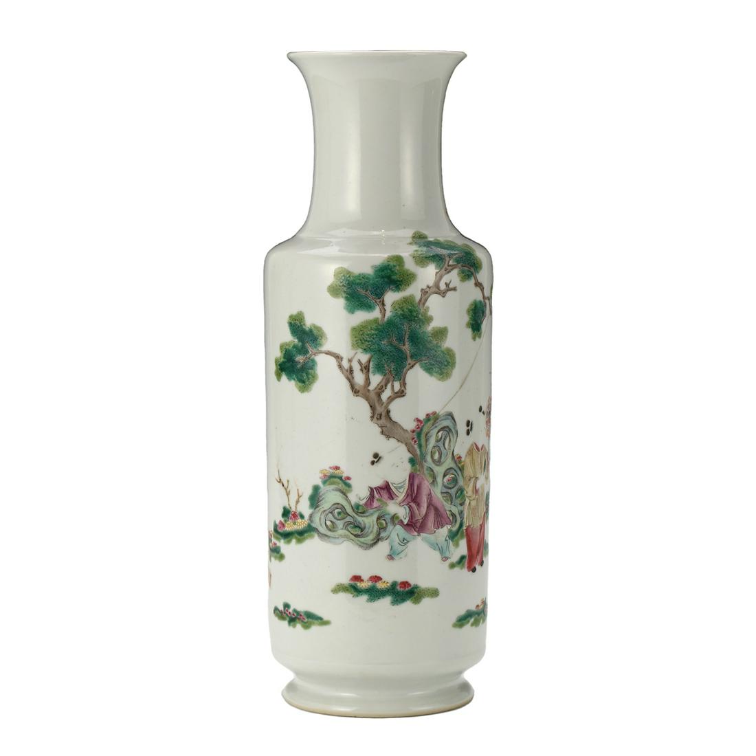 A FAMILLE-ROSE 'FIGURES' VASE (1 of 9)