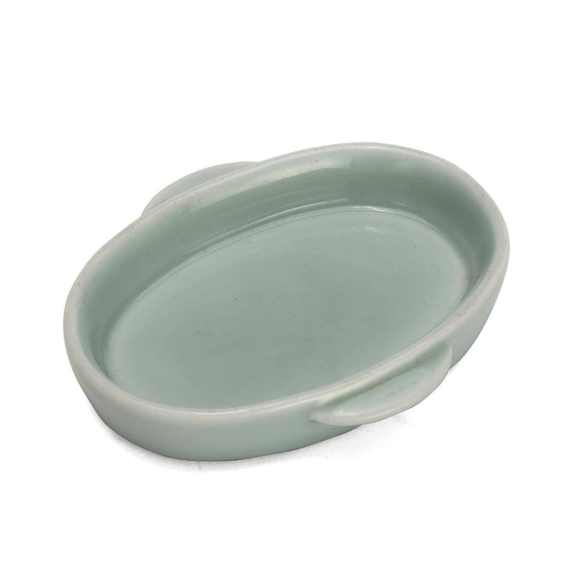 A QIANLONG CELADON BRUSH WASHER WITH HANDLES (1 of 4)