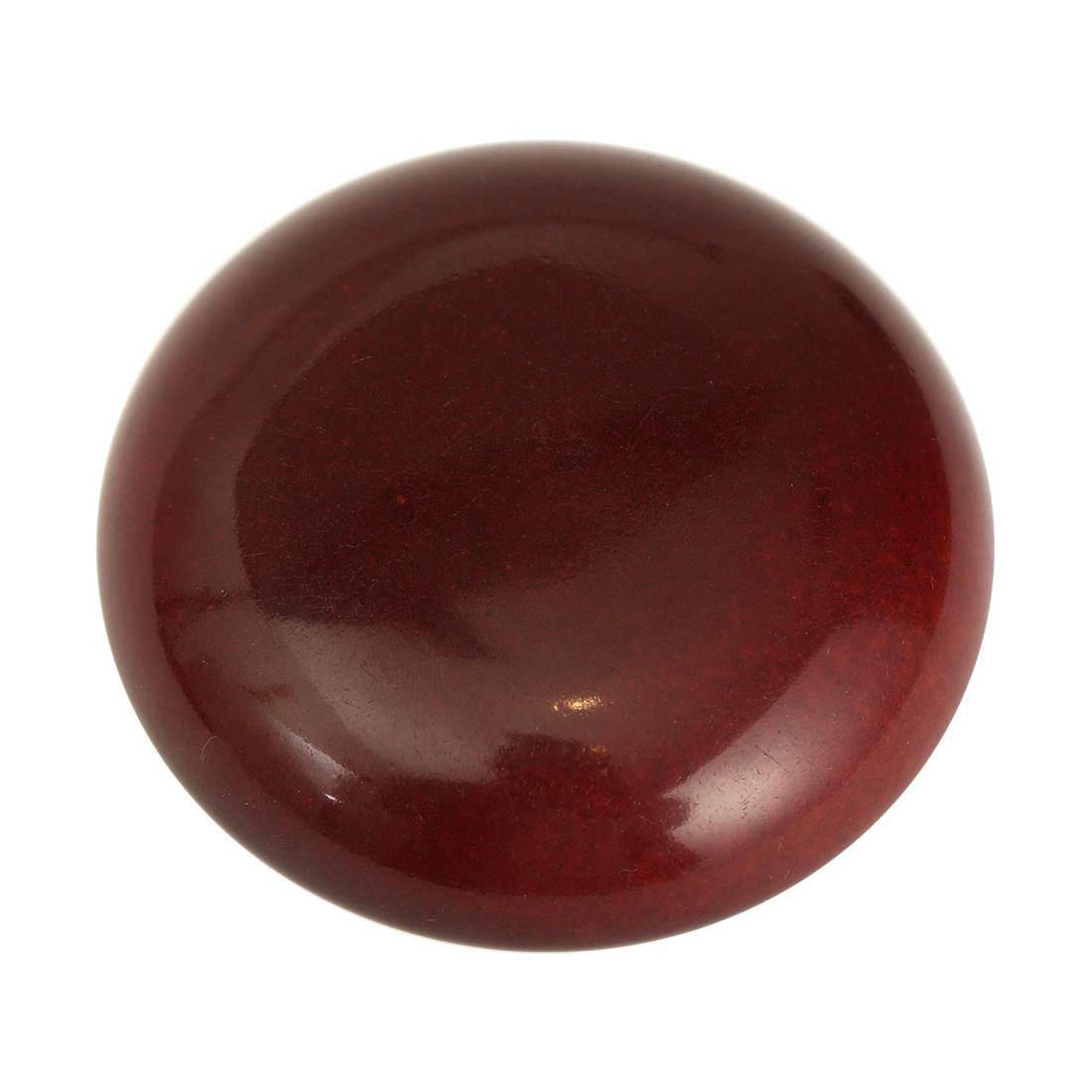 A YONGZHENG SACRIFICIAL RED-GLAZED CHESS BOX COVER (1 of 6)