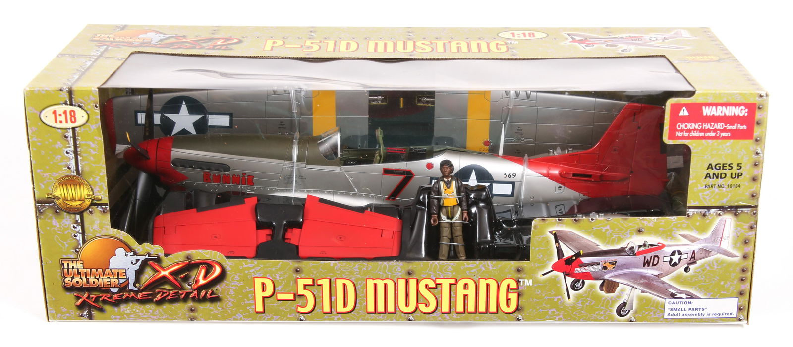 21ST CENTURY ULTIMATE SOLDIER P-51D MUSTANG MODEL PLANE: 21ST CENTURY ULTIMATE SOLDIER P-51D MUSTANG MODEL PLANE "Bunnie" New old stock 1:18 scale Scale: 1:18