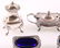 ELLIS-BARKER SILVER CO. SALT, PEPPER AND MUSTARD SET - 2