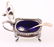 ELLIS-BARKER SILVER CO. SALT, PEPPER AND MUSTARD SET - 8