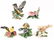 LENOX PORCELAIN BIRD FIGURINES - LOT OF 5