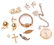 10K GOLD, STERLING SILVER AND COSTUME JEWELRY
