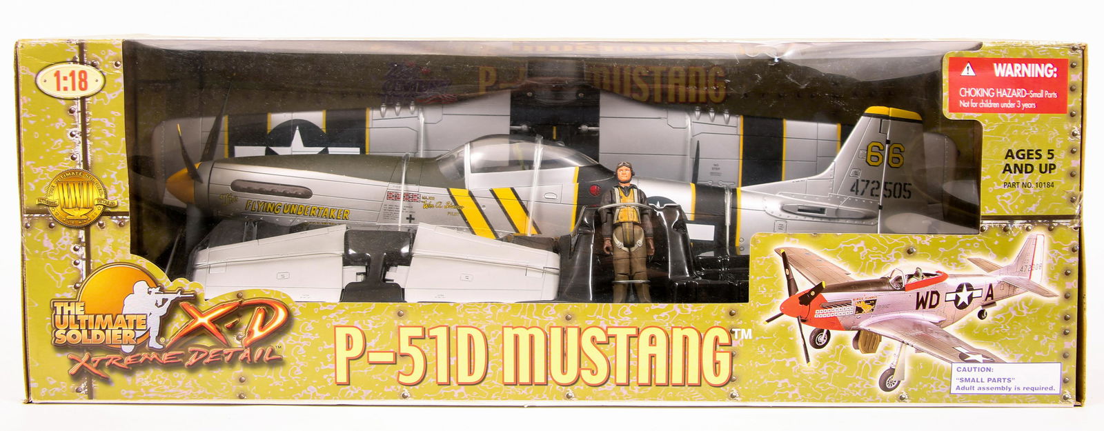21ST CENTURY ULTIMATE SOLDIER XD P-51D MUSTANG: 21ST CENTURY ULTIMATE SOLDIER XD P-51D MUSTANG 21st Century Ultimate Soldier XD P-51D Mustang 1:18 scale Excellent condition - original box, new old stock Size: 1:18