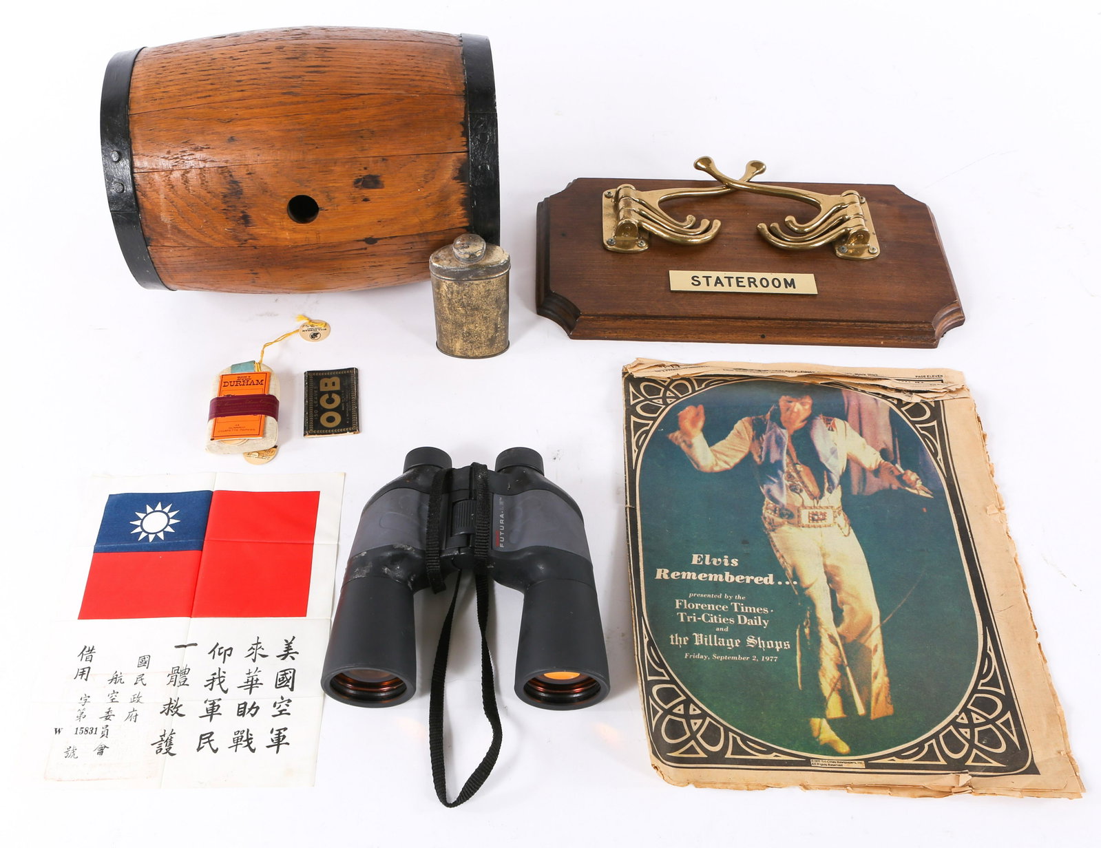 ESTATE LOT - TOBACCIANA, MARITIME, EPHEMERA: ESTATE LOT - TOBACCIANA, MARITIME, EPHEMERA Mixed estate lot, to include: W.T. Blackwell & Co. smoking tobacco, in original pouch. OCB rolling papers
