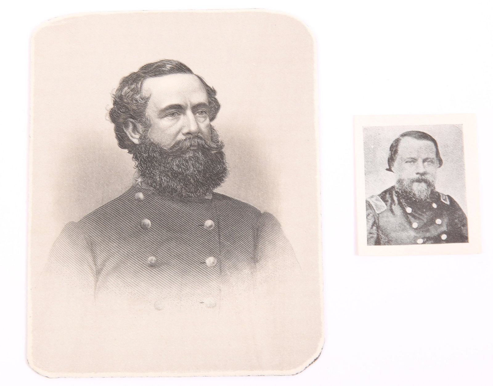 CIVIL WAR CONFEDERATE GENERALS LITHOGRAPH AND GUM PRIZE: CIVIL WAR CONFEDERATE GENERALS LITHOGRAPH AND GUM PRIZE Civil War Confederate generals portraits, including: Brigadier General Albert G. Blanchard (1810-1891) prize card portrait from Kis-Me Chewing G