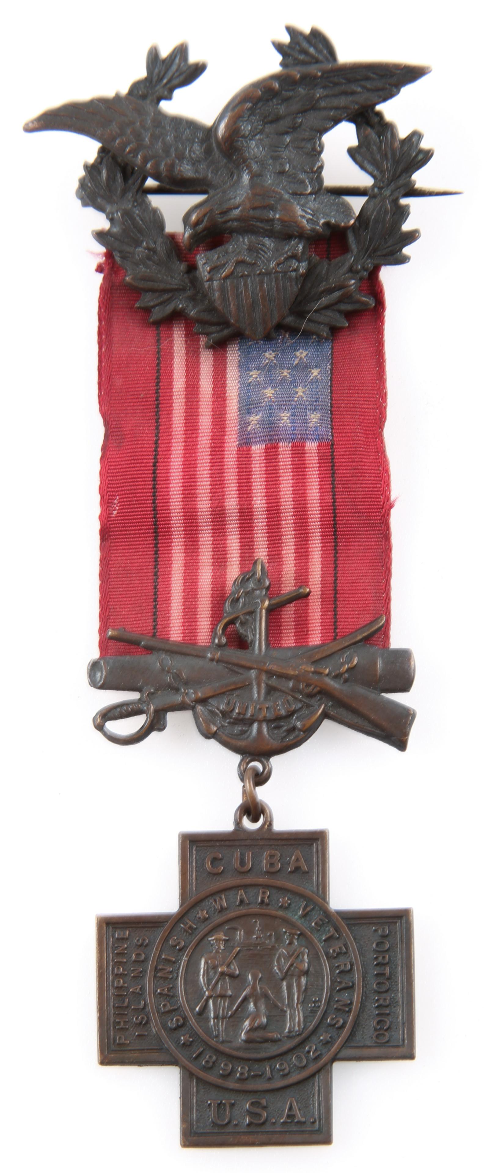 UNITED SPANISH WAR VETERANS MEMBERSHIP BADGE (1 of 2)