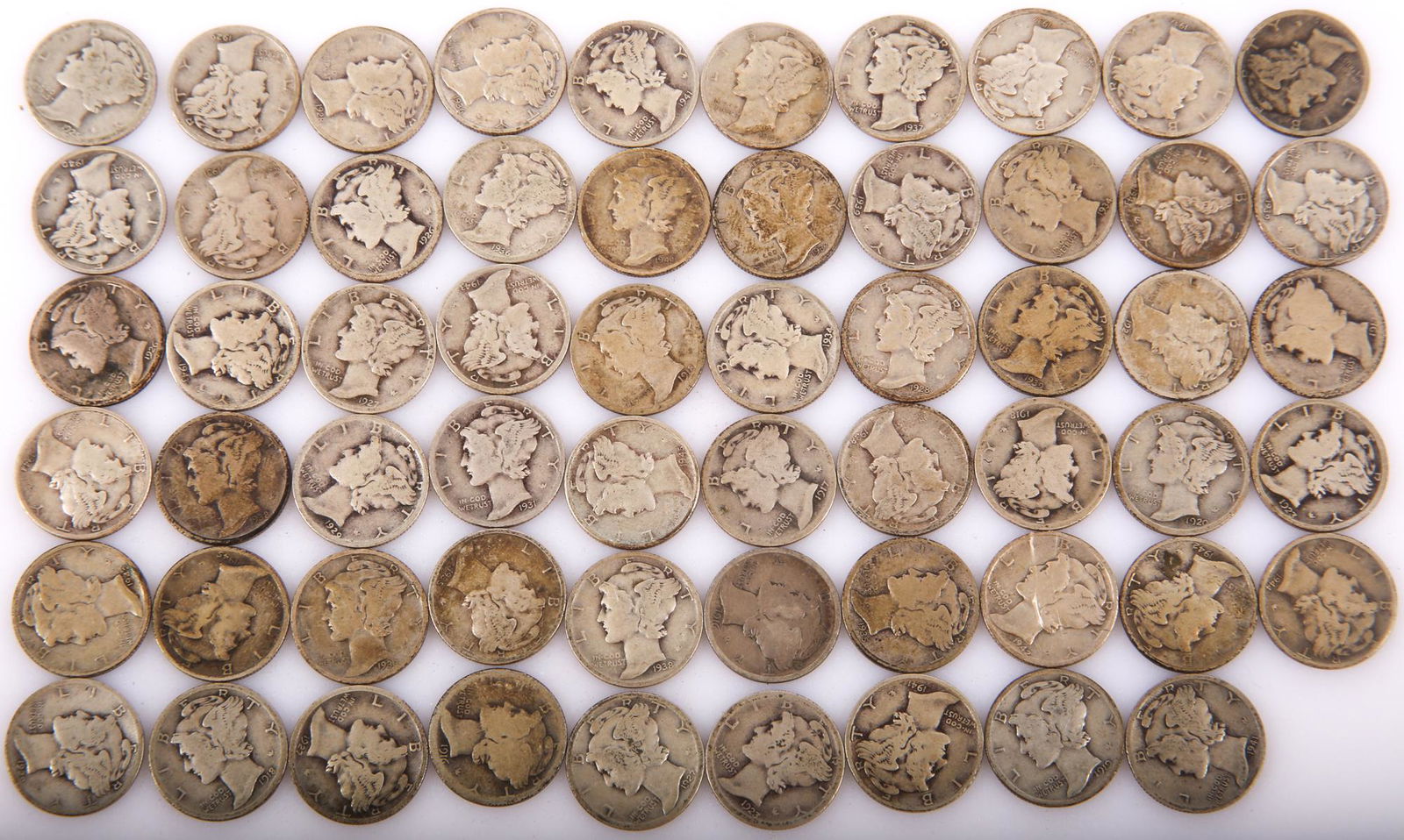 U.S. 90% SILVER MERCURY PARTIAL COLLECTOR SET (1 of 2)