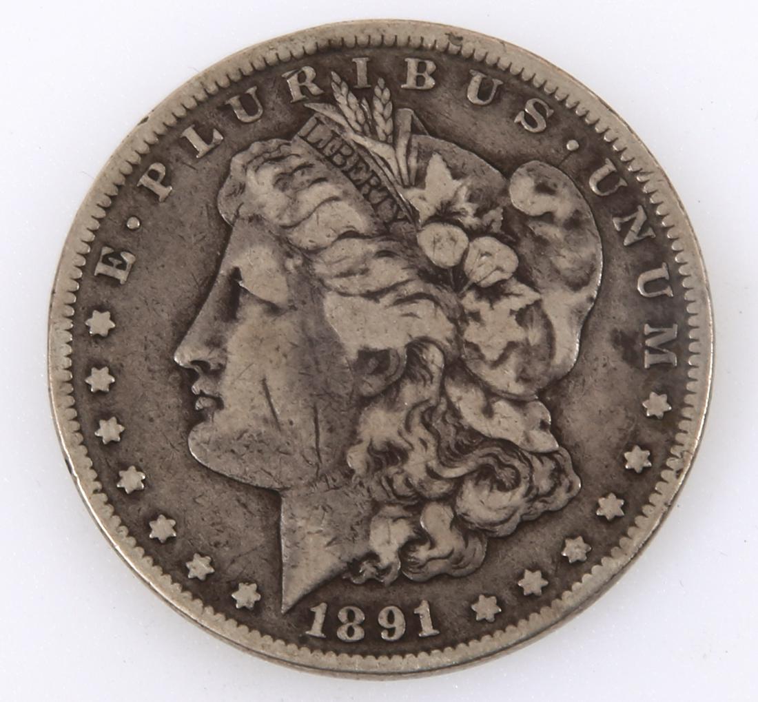 1891 CARSON CITY MORGAN SILVER DOLLAR (1 of 2)
