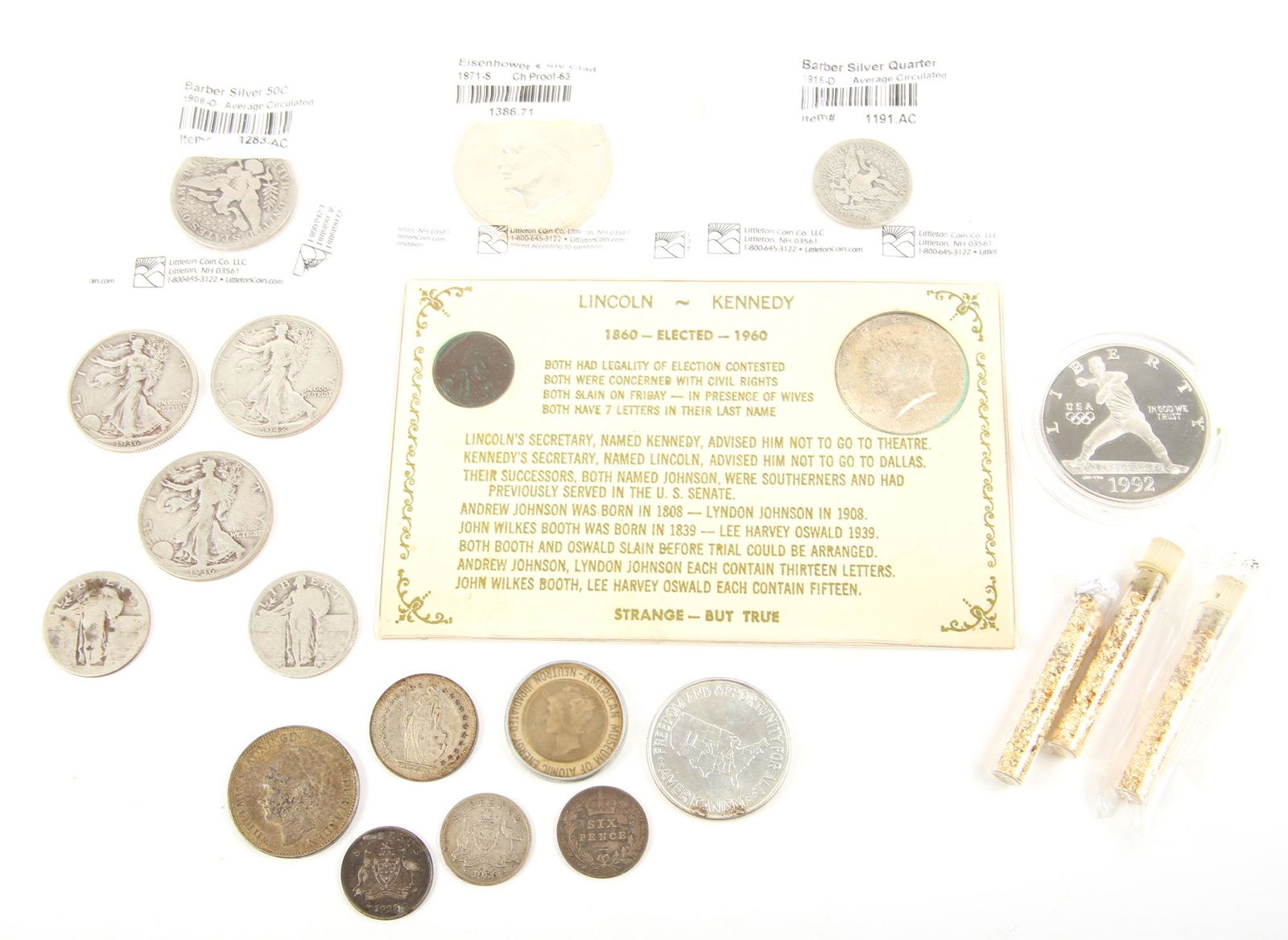 SILVER COIN COLLECTION - U.S. FOREIGN COMMEM. ETC (1 of 6)